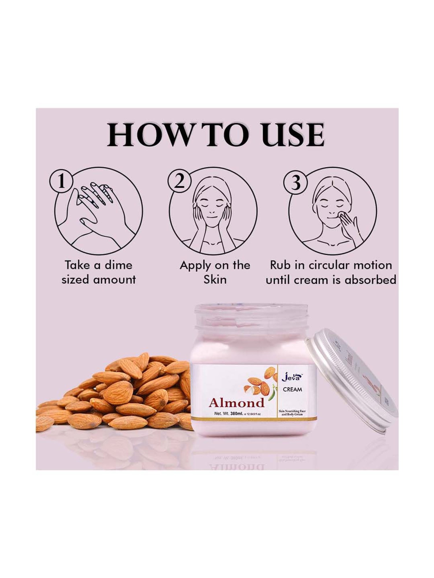 Almond Skin Nourishing Face & Body Cream - 380 ml