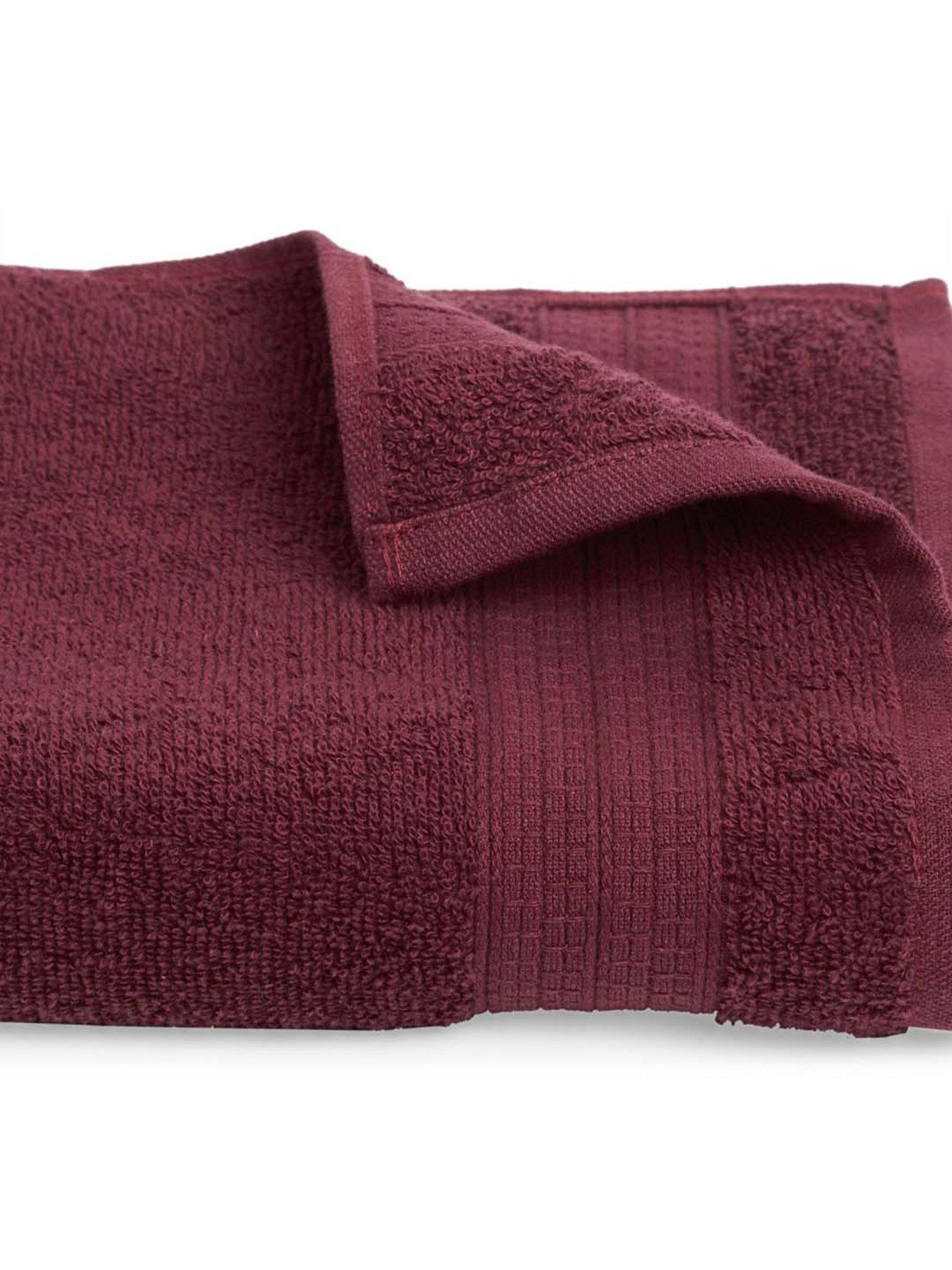 Spaces Day2Day Maroon Cotton 400 GSM Ladies Bath Towel