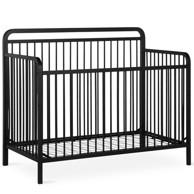 Baby Relax Irvine 4-In-1 Convertible Metal Crib Black
