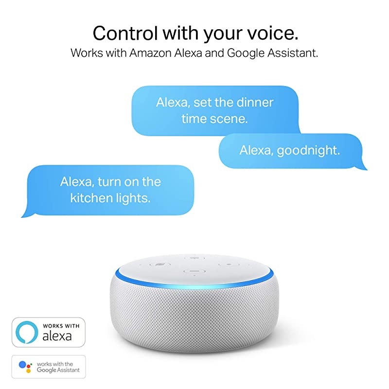 HS100 KIT) Plug by TP-Link, Smart Home Wi-Fi Outlet Works with Alexa, Echo, Google Home & IFTTT, No Hub Required, Remote Control, 15 Amp, UL Certified, 2-Pack ( Packaging May Vary )