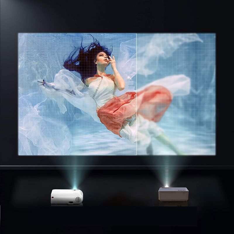 Yaber V2 Mini Wifi Projector Full HD 1080P and 200 Supported, Portable Wireless Mirroring Projector for iOS Android TV  Stick PS4 PC Home & Outdoor