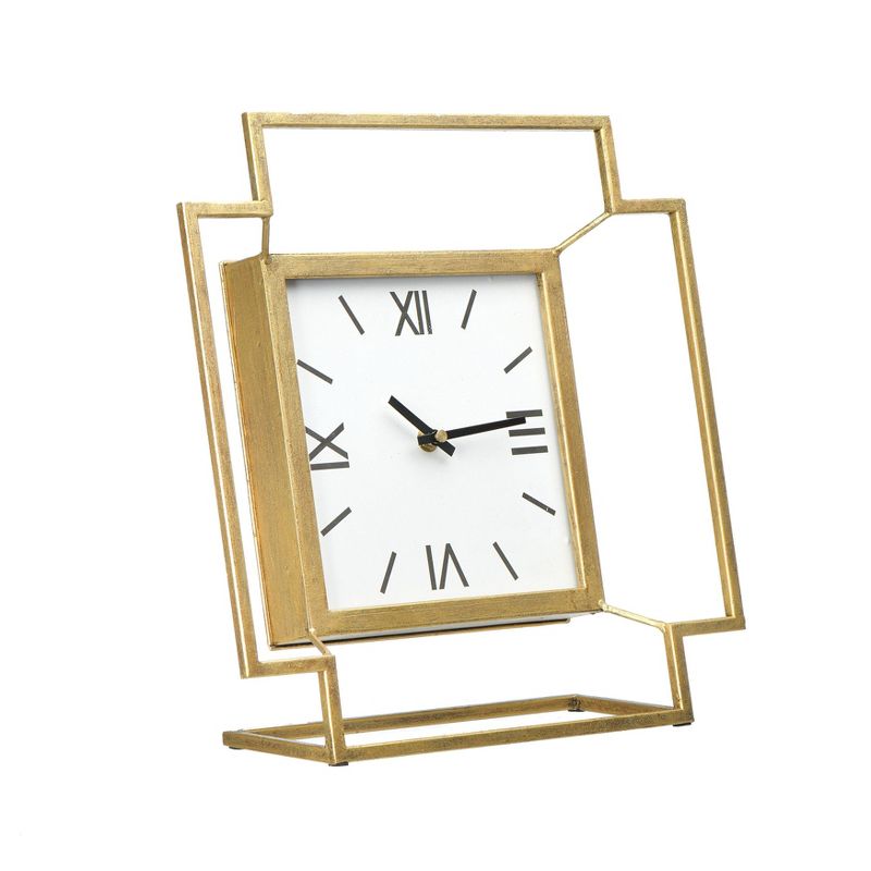 Small Weathered Table Clock White - Stonebriar Collection