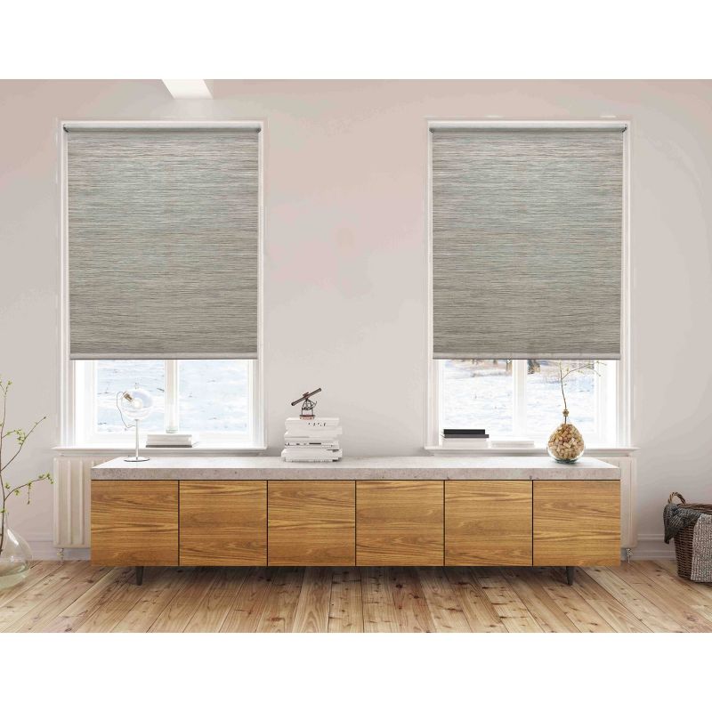 54" x72" Light Filtering Natural Roller Shade Gray - Lumi