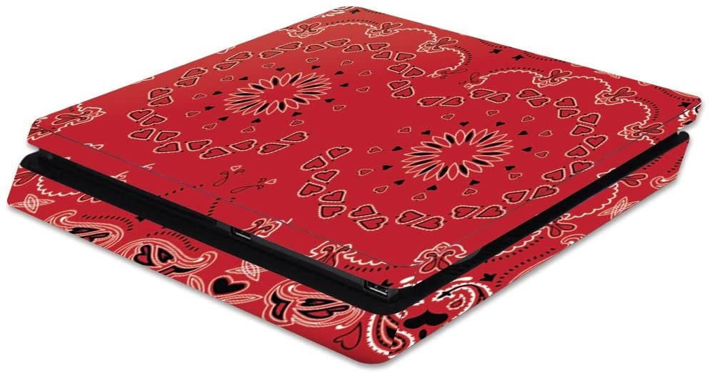 MightySkins Skin Compatible with Sony PS4 Slim Console - Bandana | Protective, Durable, and Unique Vinyl Decal wrap Cover | Easy to Apply, Remove, and Change Styles | Made in The USA