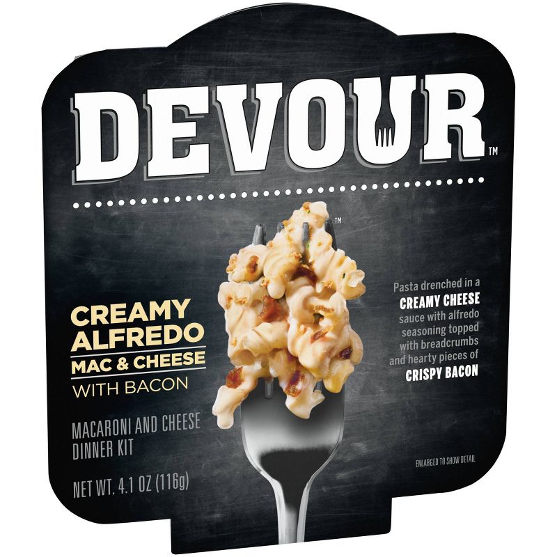 Devour Alfredo Mac & Cheese with Bacon - 4.1oz