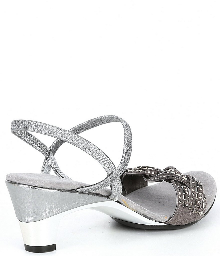 Onex Rhythm Rhinestone Leather Dress Sandals