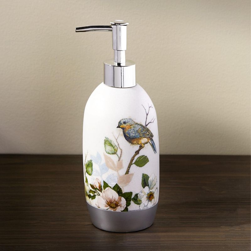 Lakeside Bluebird Bathroom Accent Soap and Lotion Pump - Bathroom Countertop Decor