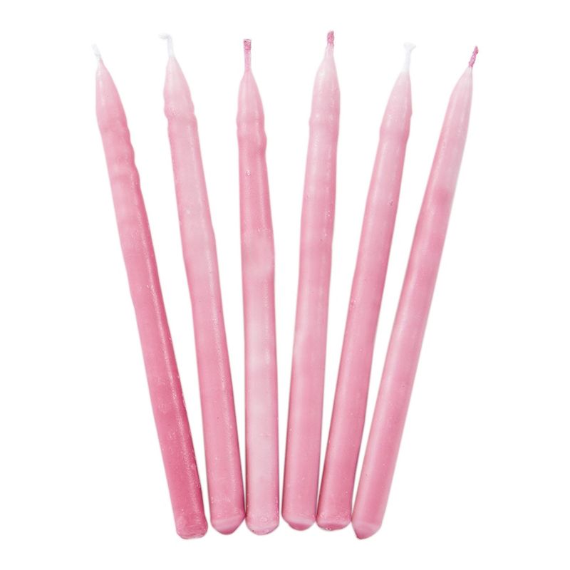 Rite Lite Club pack of 45 Hanukkah for a Cause Pink Breast Cancer Candles 5 Inches High