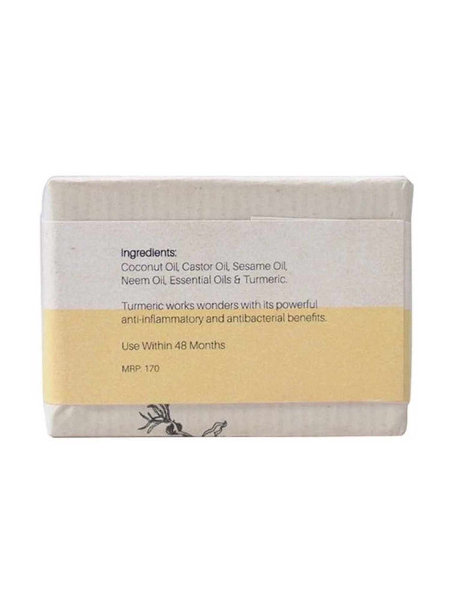 Bare Necessities Turmeric Spa Bar - And It was All Yellow - 75 gm