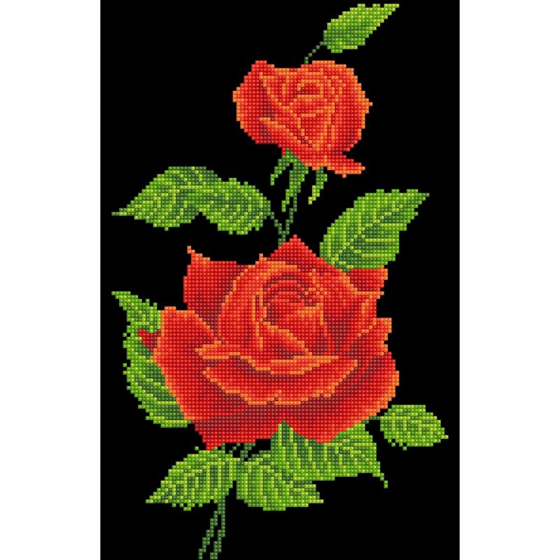 Diamond Dotz Diamond Embroidery Facet Art Kit 10.6"X16.5"-Red Rose Corsage