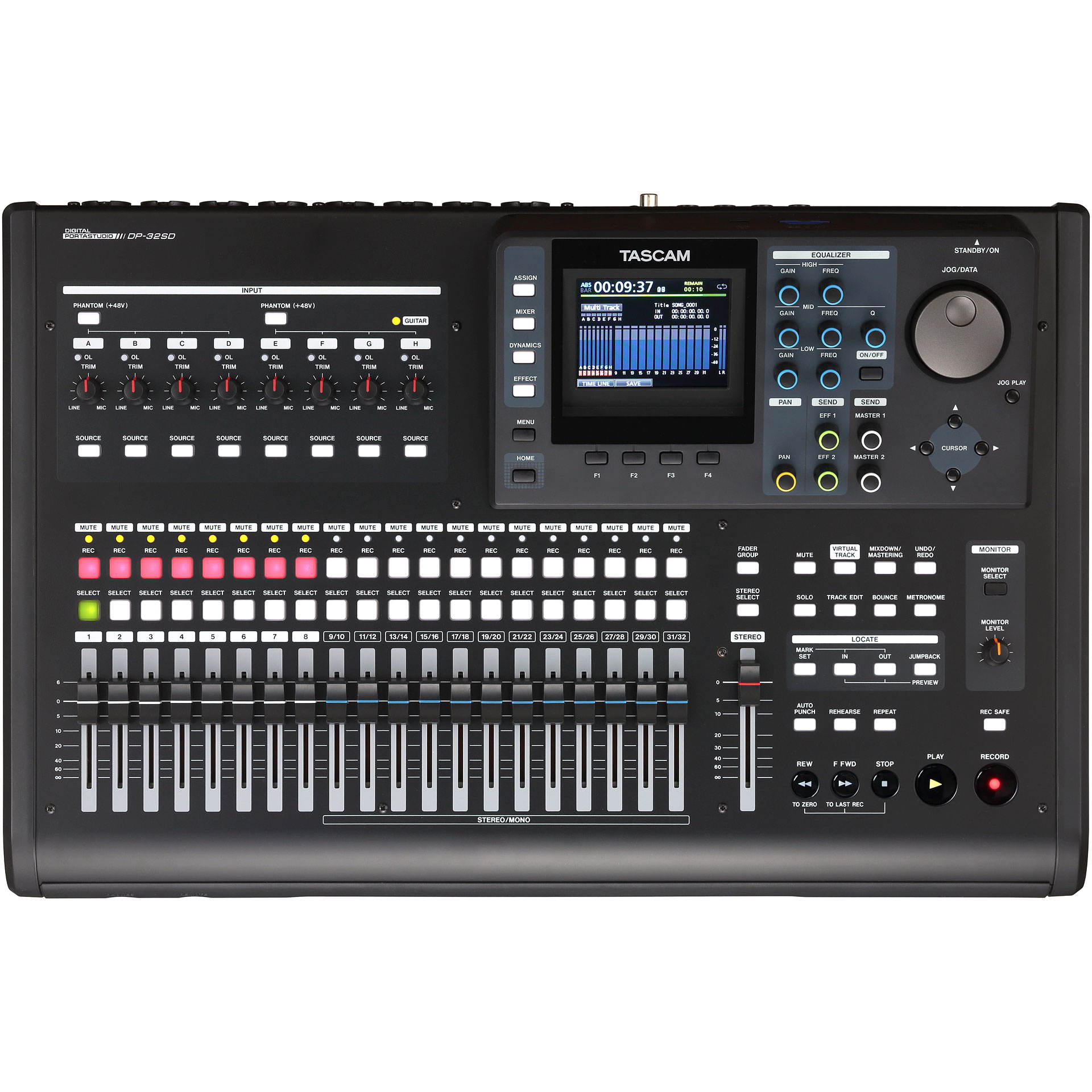 TASCAM DP-32SD 32-Track Digital Portastudio. With Eris 4.5 (PAIR)