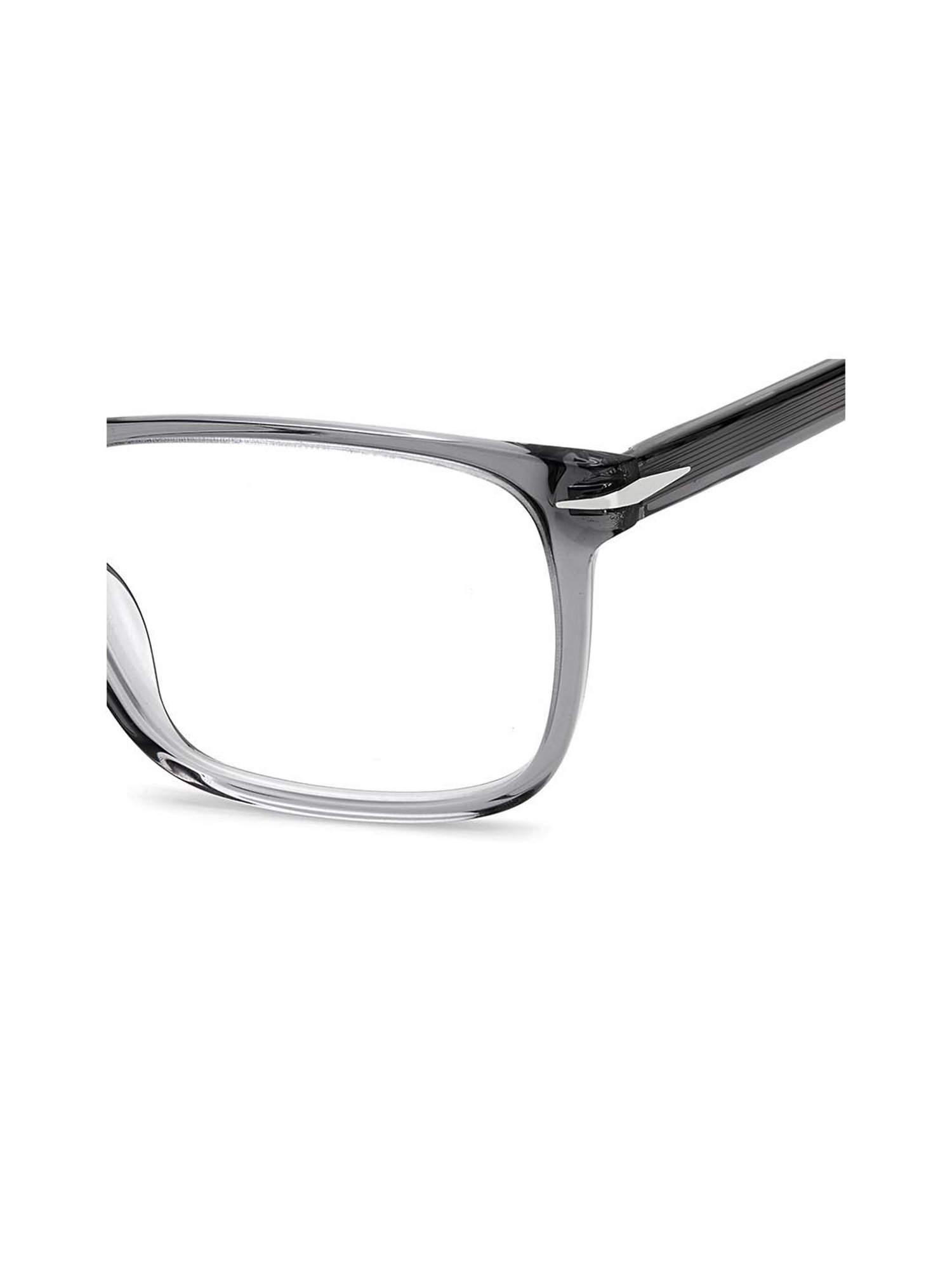 DAVID BECKHAM Grey Rectangular Eye Frames for Men
