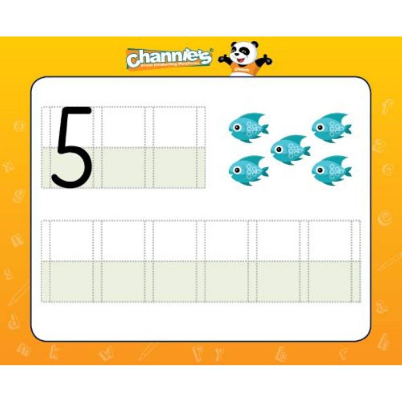 Channie's Dry Erase Alphabet & Number Flash Card