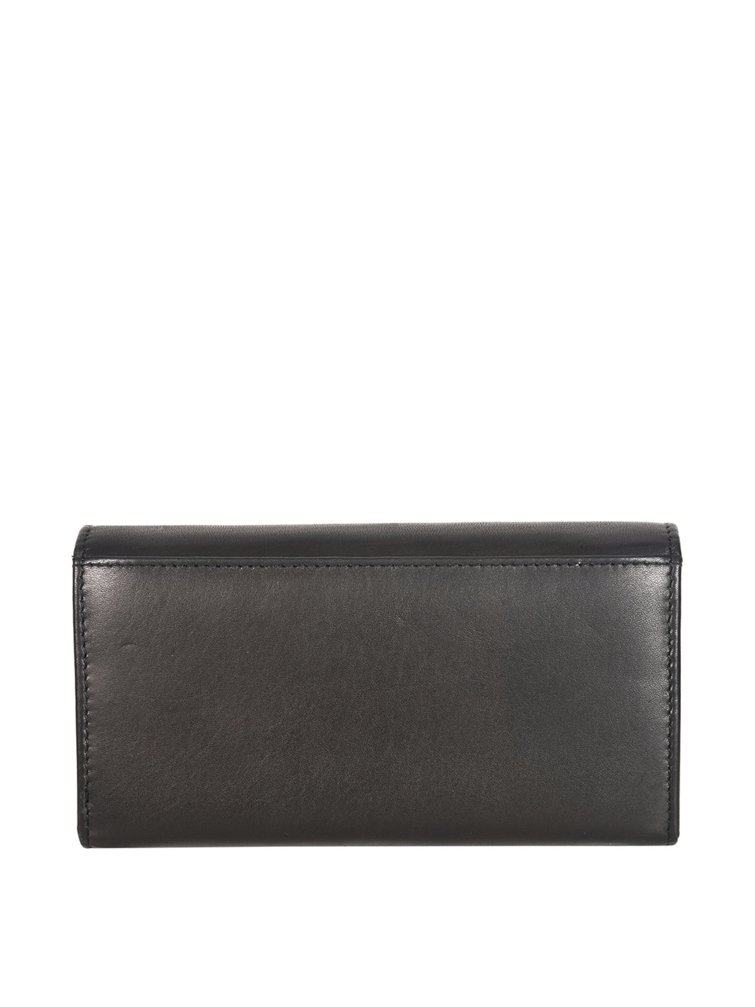 SASSORA Black Solid Rfid Wallet for Women
