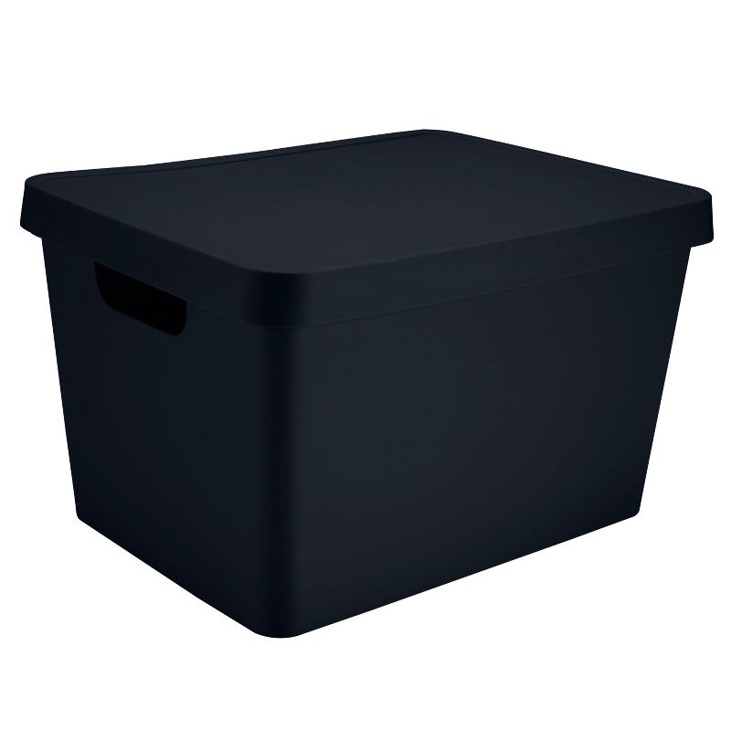 Simplify Large Storage Box with Lid Charcoal