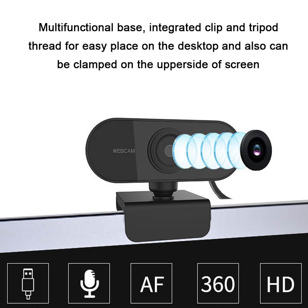 USB2.0 1080P FHD Webcam 2M Pixel Video Web Camera with Microphone for Computer Laptop