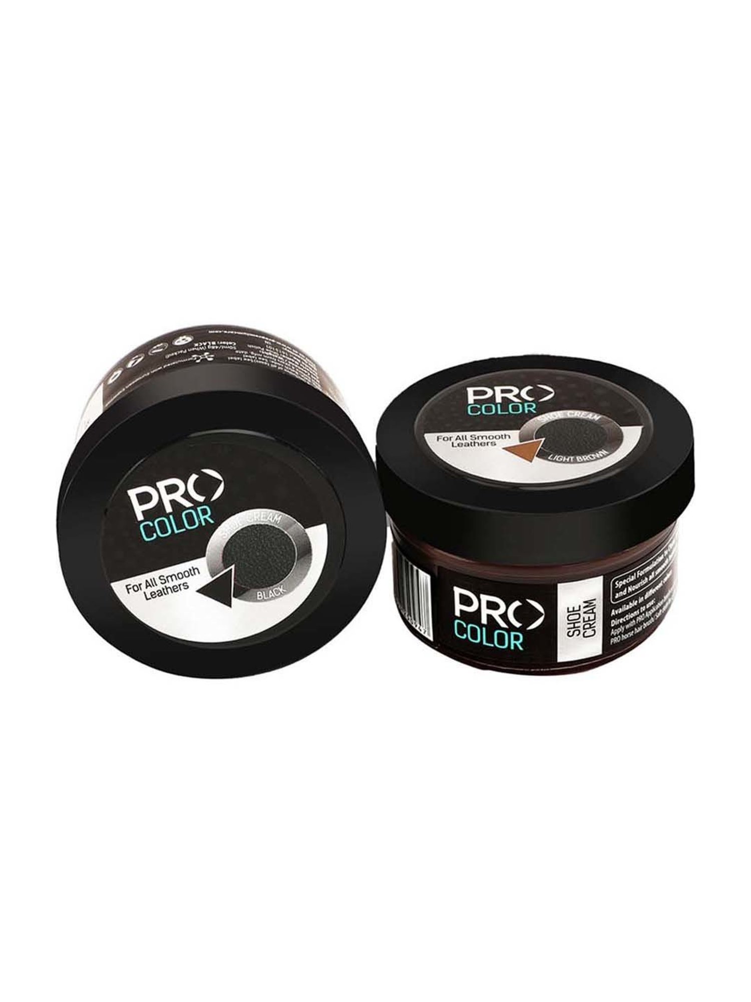 Pro Light Brown & Black Shoe Cream Combo