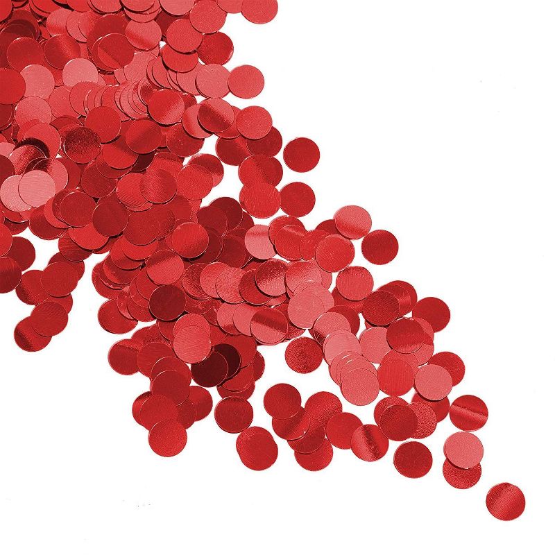 7oz Red Round Circle Confetti Dots for Table, Wedding Bachelorette Bridal Shower Baby Shower Birthday Party Supplies Favors Decorations