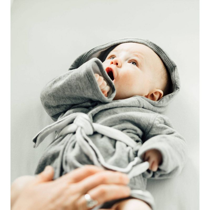 Burt's Bees Baby® Organic Cotton Hooded Robe - Heather Gray
