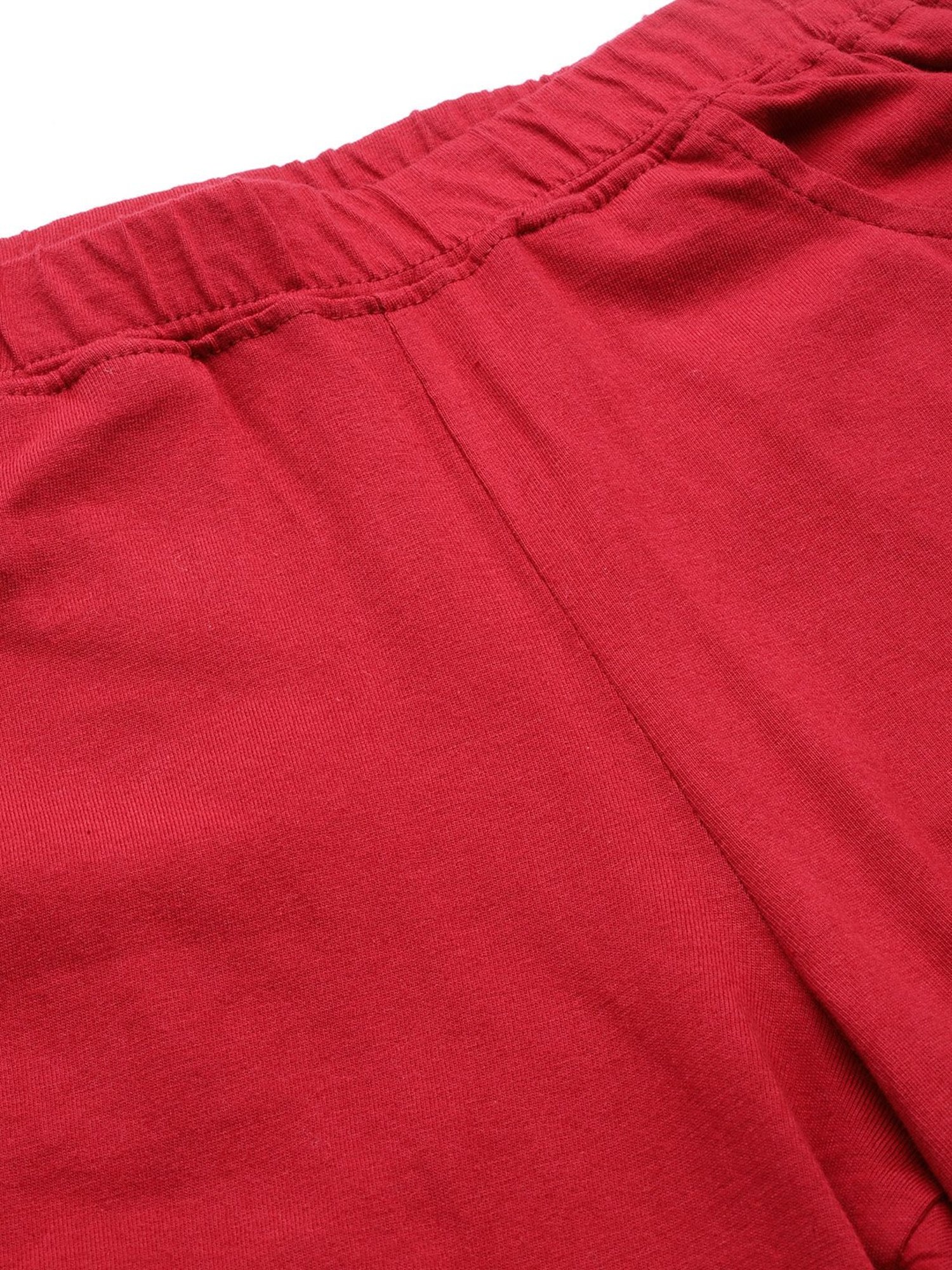 theRebelinme Maroon Cotton Shorts