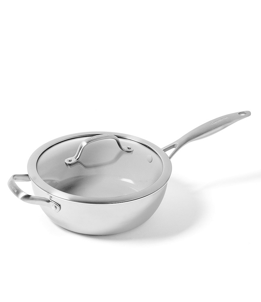 GreenPan Venice Pro Evershine Ceramic Non-stick 3.5-Quart Covered Chef's Pan
