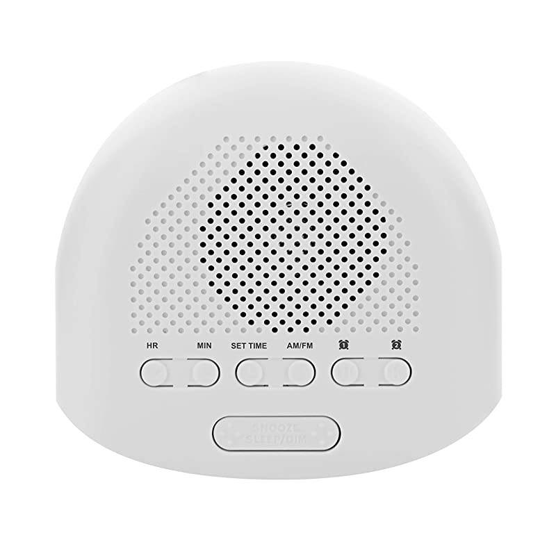 Digital AM/FM Clock Radio with Battery Backup, Dual Alarm, Sleep & Snooze Functions, Display Dimming Option (EAAC200)