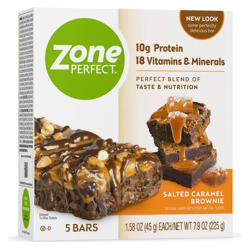 ZonePerfect Protein Bar Salted Caramel Brownie - 5 ct/7.9oz