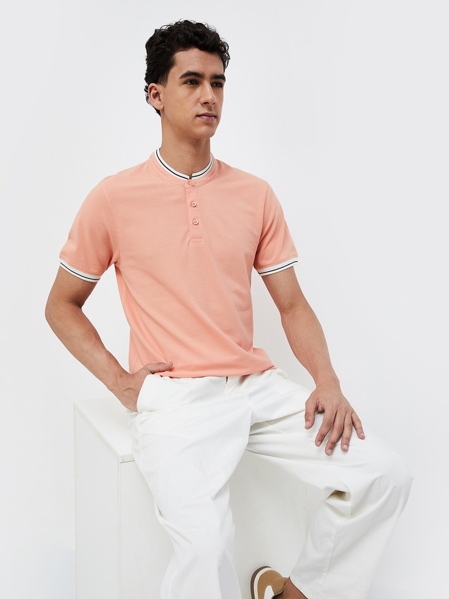 Forca Peach Regular Fit T-Shirt