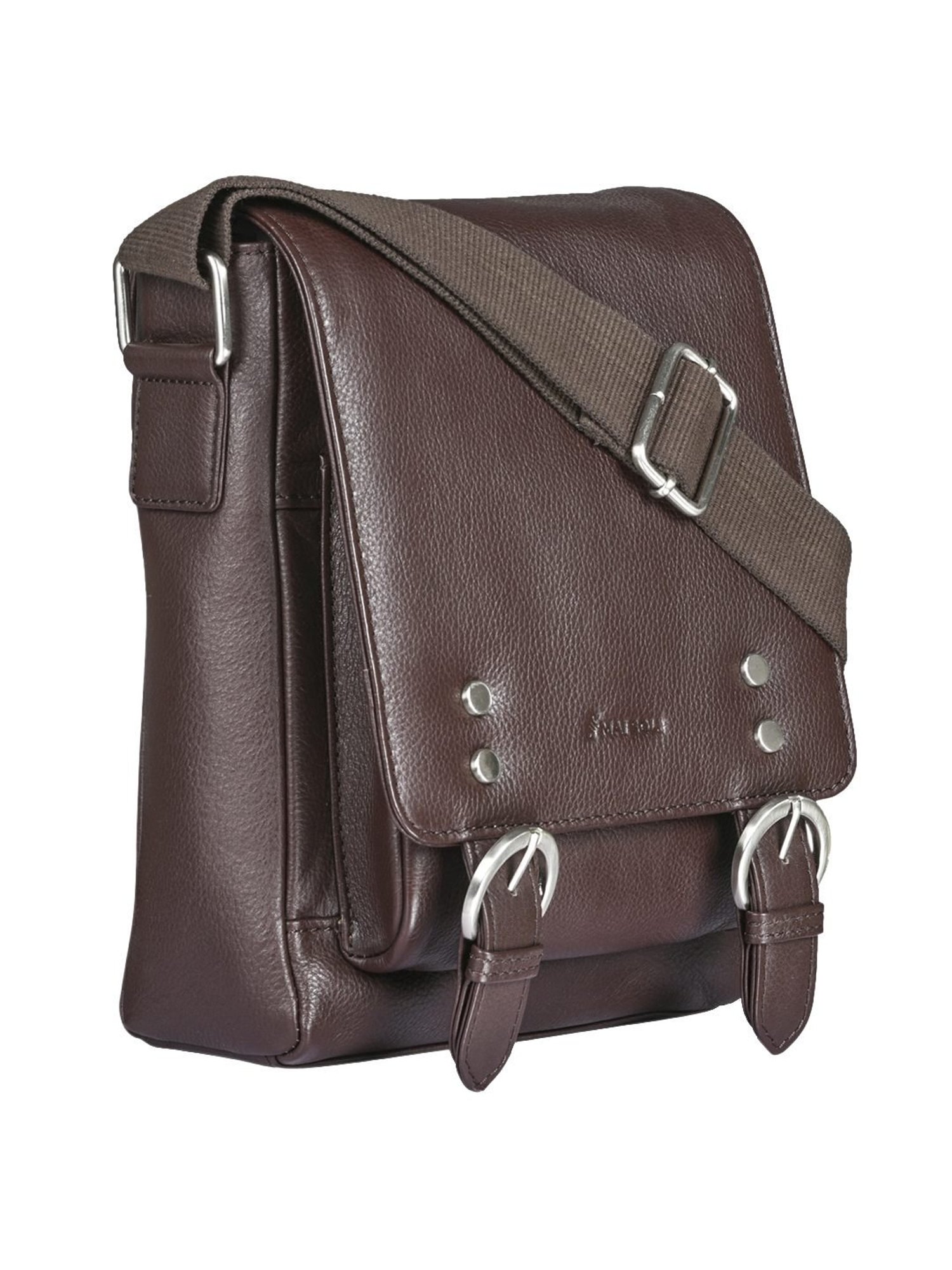 Mai Soli  Brown Solid Medium Cross Body Bag