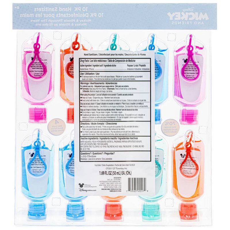 Disney 10ct Mickey & Minnie Hand Sanitizers