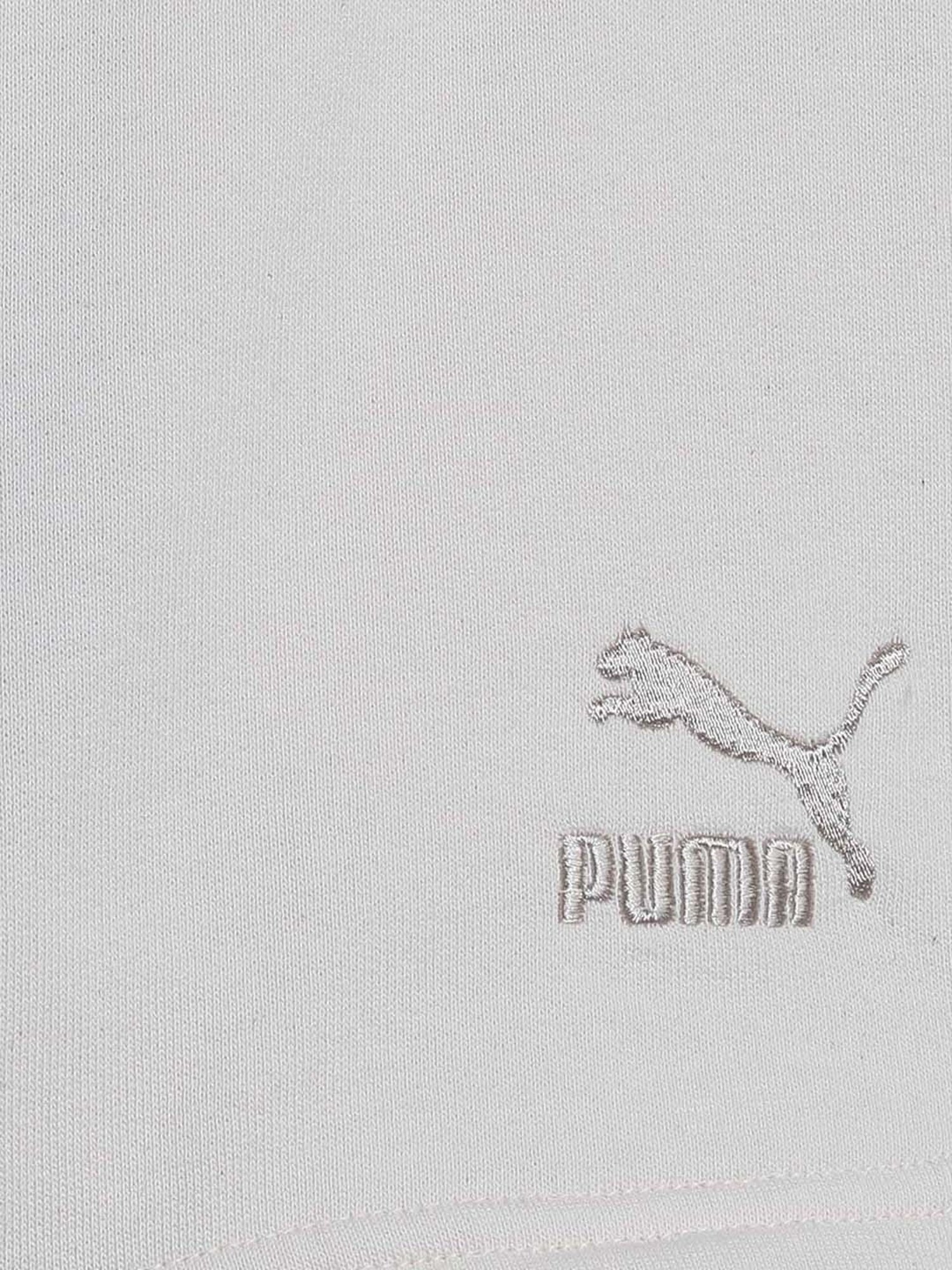 Puma Kids BETTER CLASSICS White Cotton Logo Shorts - Assorted
