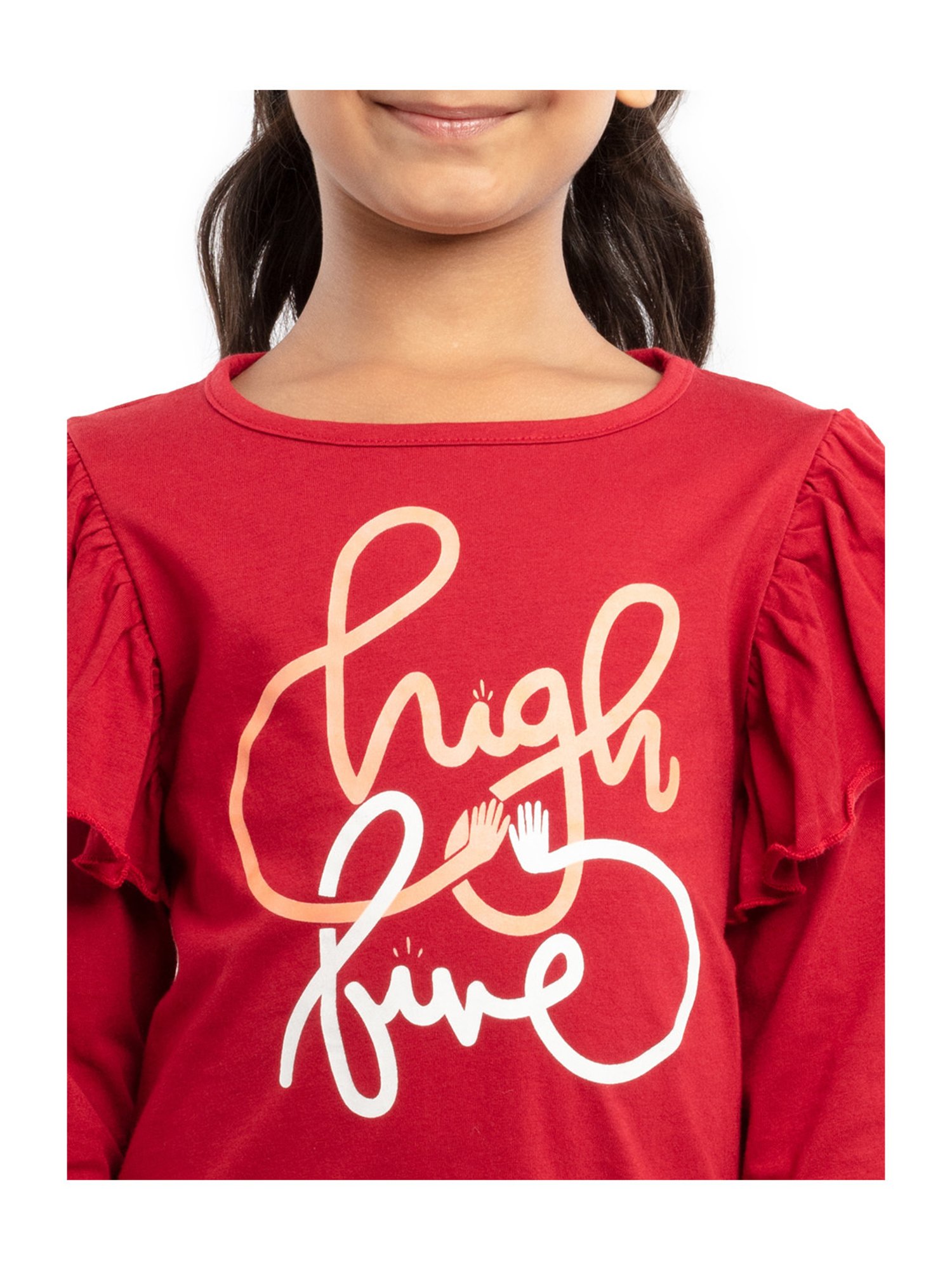 Tiny Girl Kids Pink Solid Top