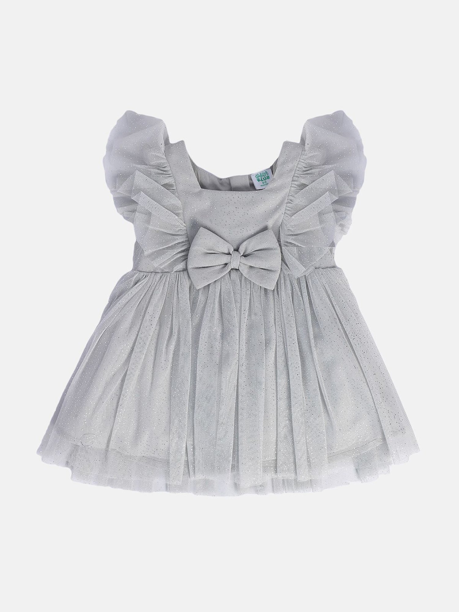 MINIKLUB Girls Grey Shimmer Dress