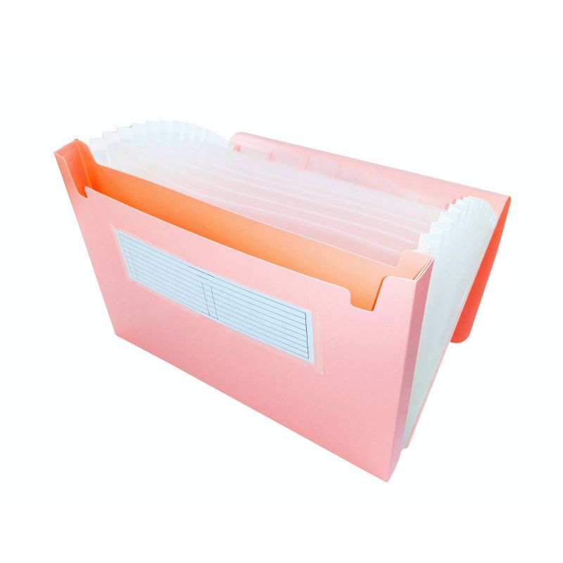 13 Pocket Expanding File Folder Organizer Letter Size Blush - up & up™
