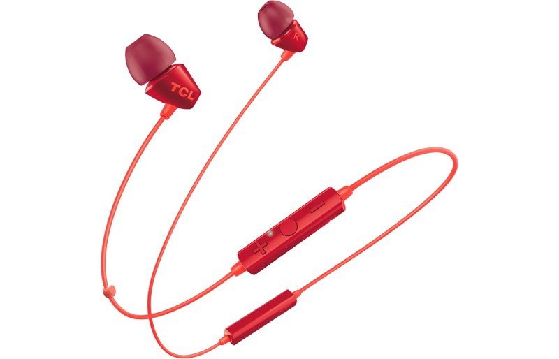 TCL Sunset Orange Wireless In-ear Bluetooth Headphones with Mic - SOCL100BTOR - Stereo - Wireless - Bluetooth - 32.8 ft - 16 Ohm - 10 Hz - 22 kHz