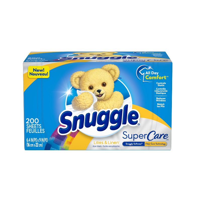 Snuggle Supercare Lilies & Linen Dryer Sheets - 200ct