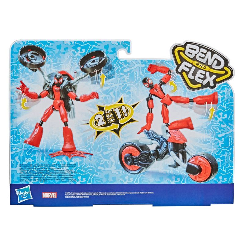 Marvel Bend and Flex, Flex Rider Spider-Man and 2-In-1 Motorcycle