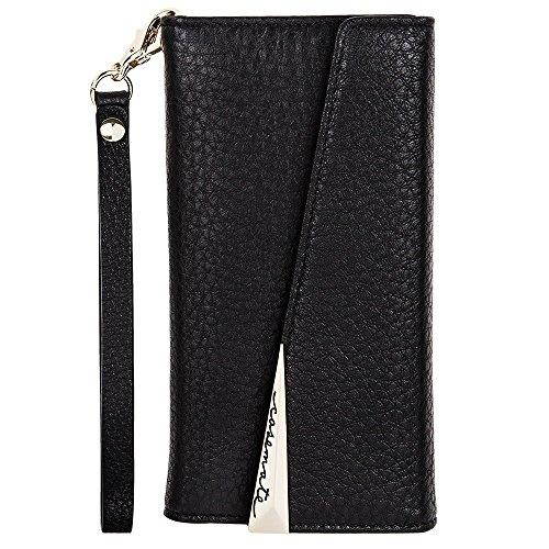 Case-Mate Leather Wristlet Folio Case for iPhone SE/8/7/6/6s - Black