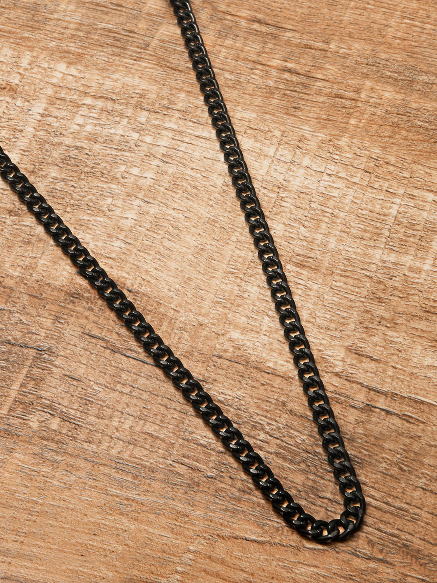 The Bro Code Black Linked Necklace for Men