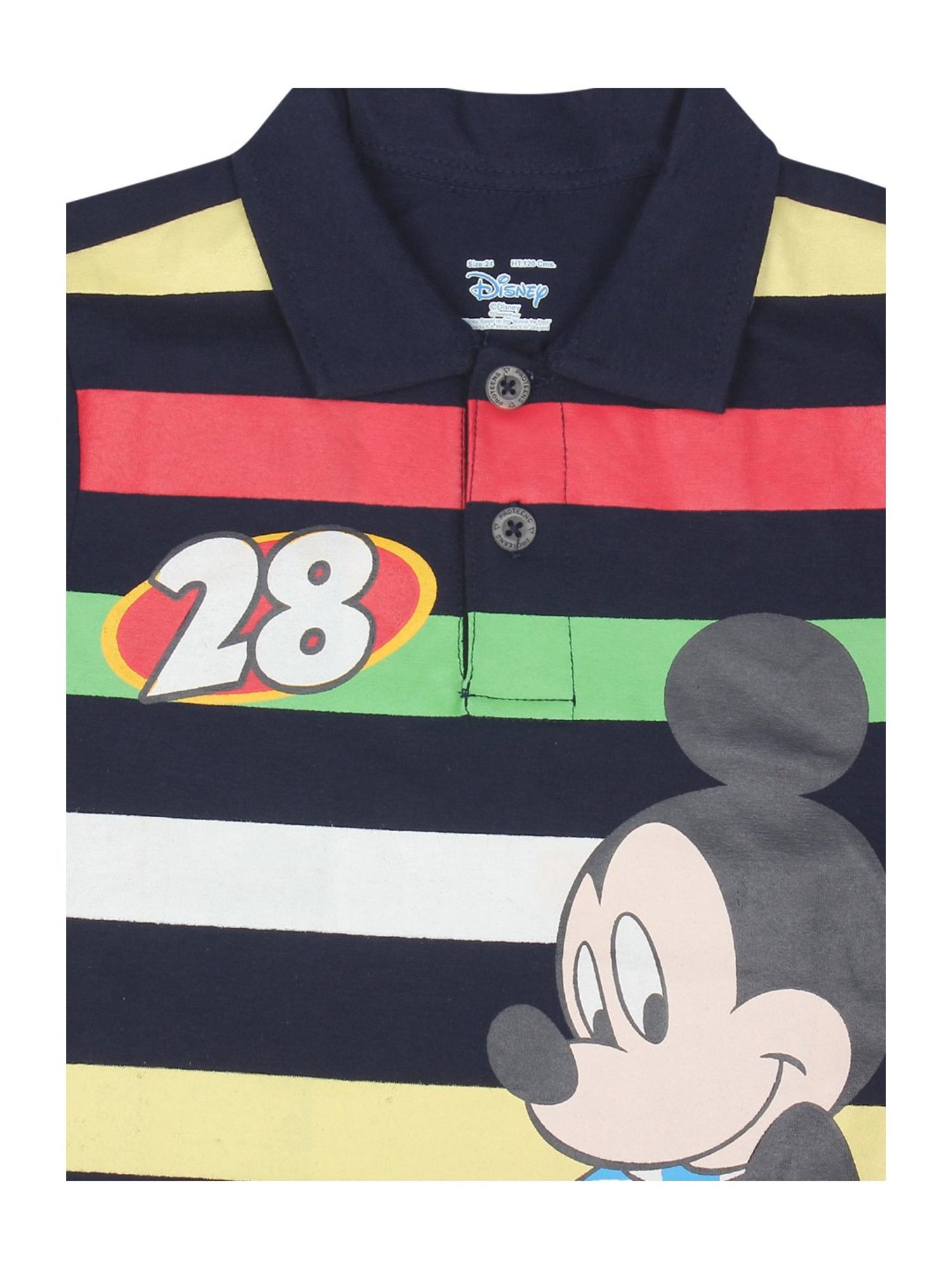 Proteens Kids Navy Cotton Printed Polo T-Shirt