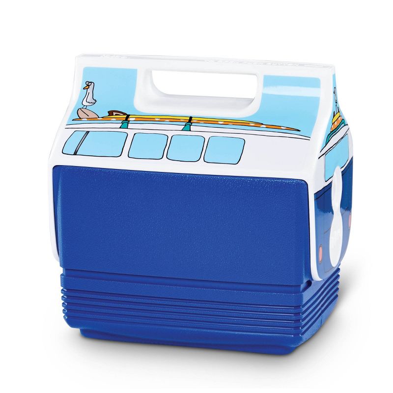 Igloo Playmate Mini Volkswagen VW Van Blue 4qt Portable Cooler