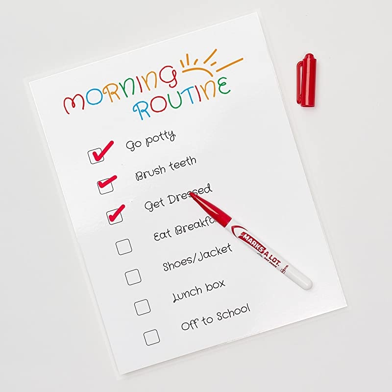 Clear Laminating Sheets, 9" x 12", Permanent Self-Adhesive, 50 Sheets (73601)