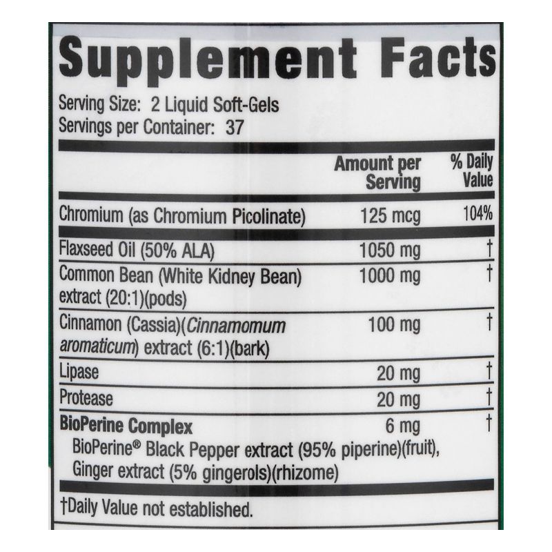 irwin naturals Maximum Strength 3-in-1 Carb Blocker Dietary Supplement Liquid Softgels - 75ct