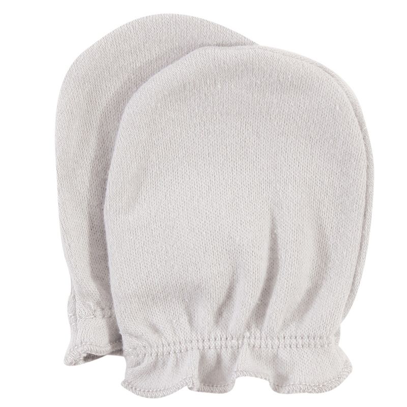 Hudson Baby Infant Girl Cotton Scratch Mittens, Rose, 0-6 Months