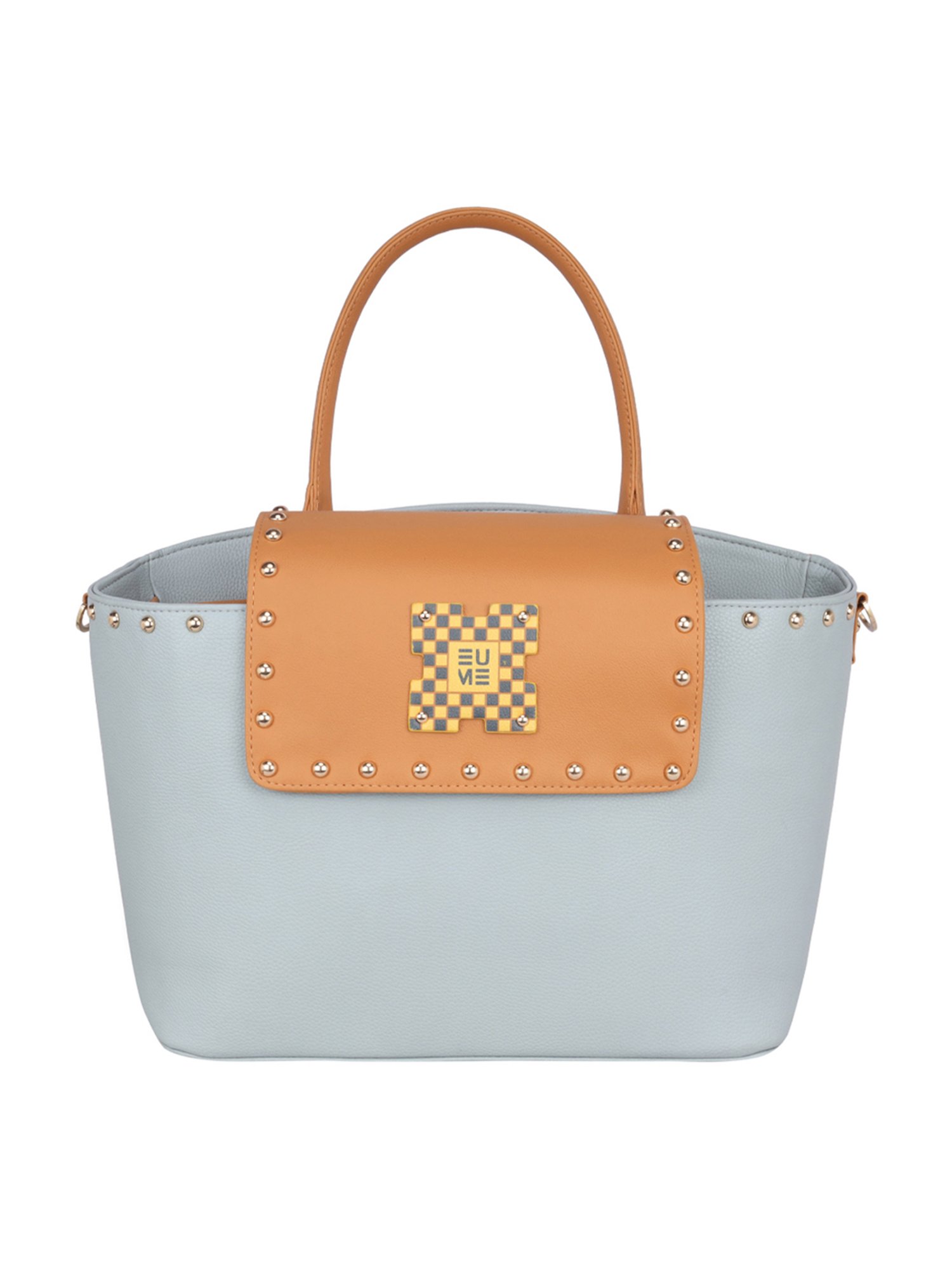 Eume Orchid Skyblue Leather Shoulder Bag