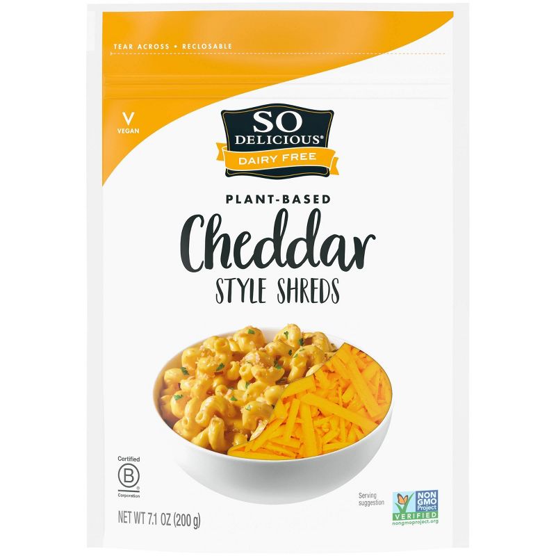 So Delicious Dairy-Free Shreds Cheddar - 7.1oz