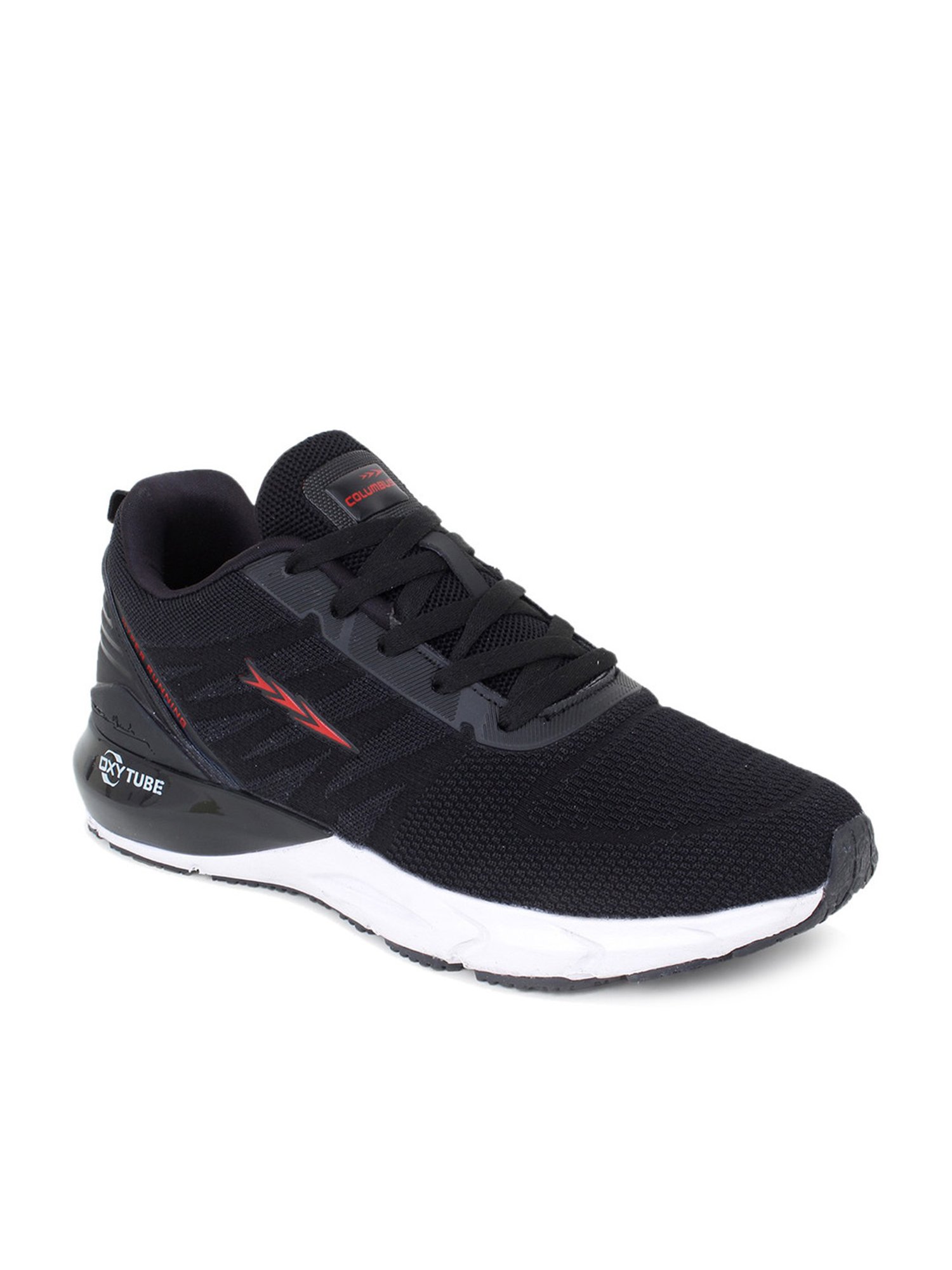 Columbus Men's Black Running Shoes