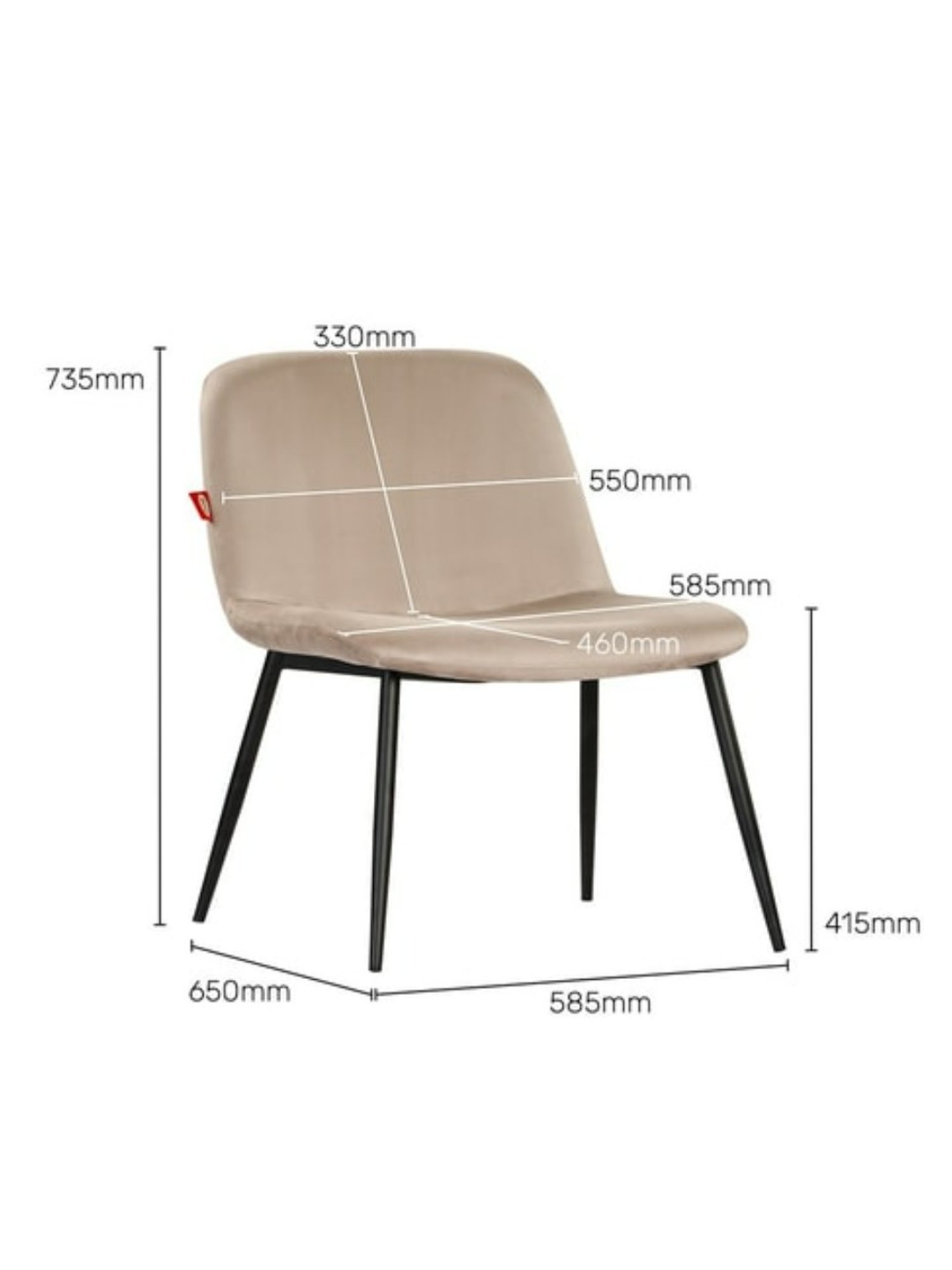 Durian Melania Cigar Brown Fabric Rocker Chairs