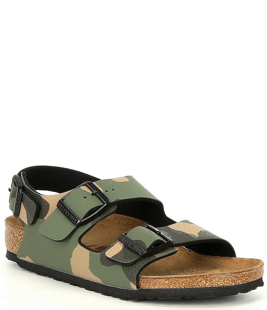 Birkenstock Kids' Milano Birko Flor&reg; Backstrap Camo Sandals (Youth)