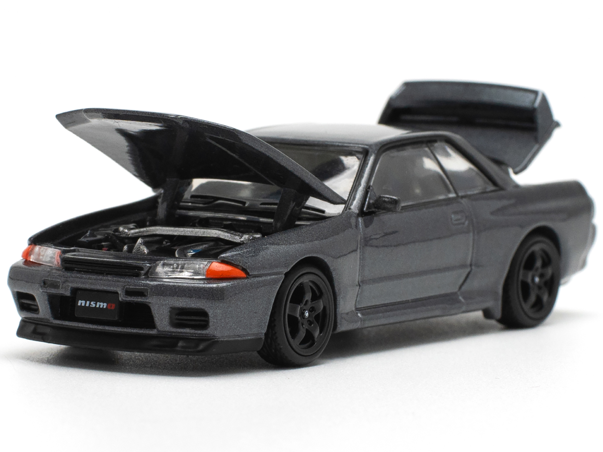GTR R32 RHD (Right Hand Drive) Gun Gray Metallic 1/64 Diecast Model Car by Pop Race